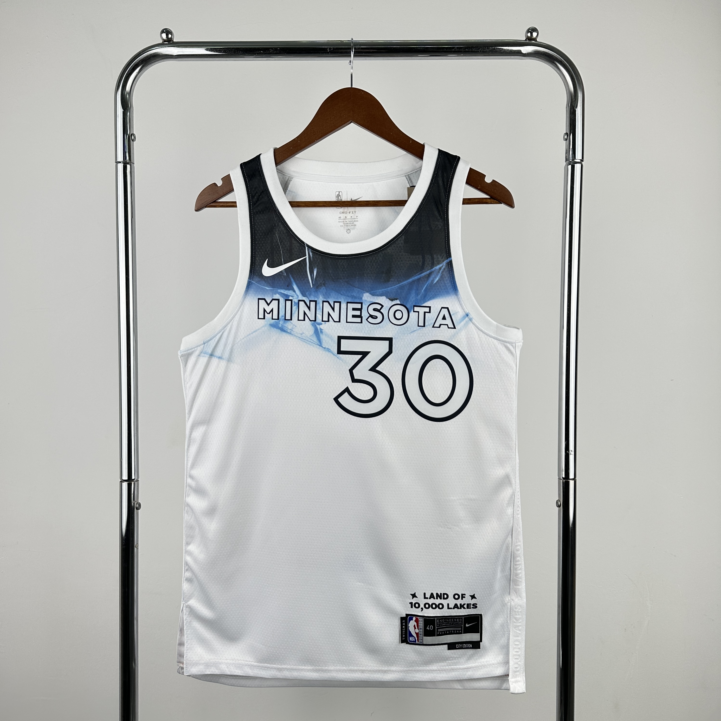 Men Minnesota Timberwolves #30 Randle Fanatics White City Edition 2024-25 Fast Break Player NBA Jersey->minnesota timberwolves->NBA Jersey